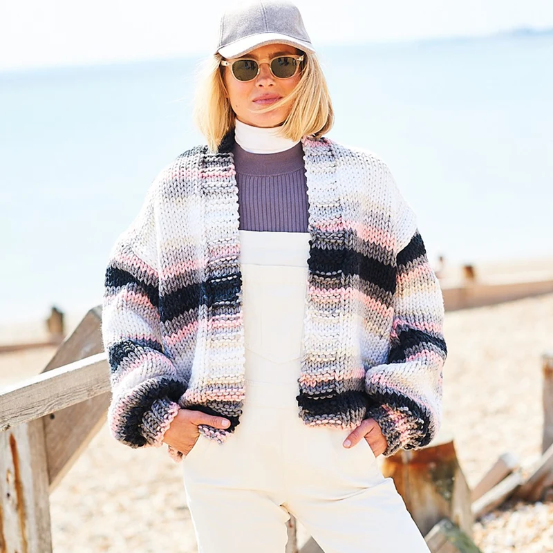 Stylecraft Merry XL Go Round Pullover-Strickanleitung (digital)