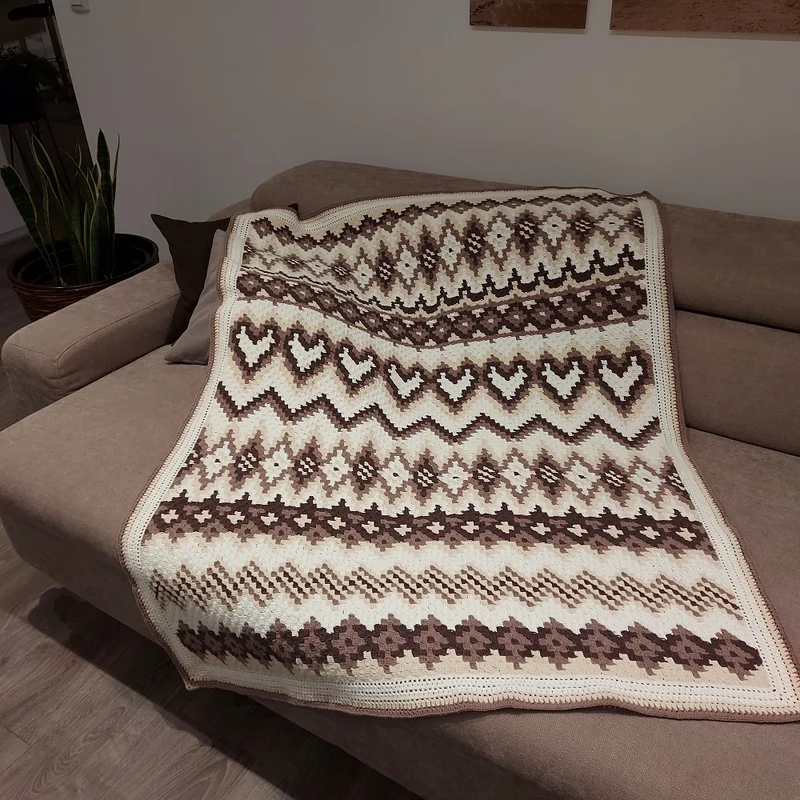 Häkelpaket für eine Kuscheldecke