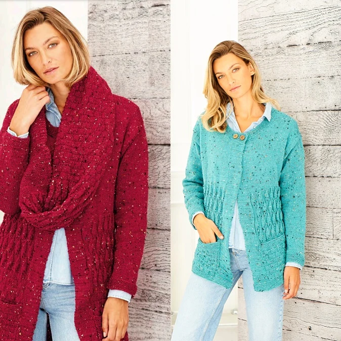Strickanleitung Stylecraft Life DK Nr. F079: Jacken und Rollkragenschals (digital)