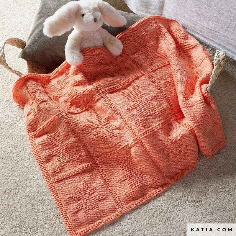 Strickanleitung „Katia Twist“ – Babydecke (digital)