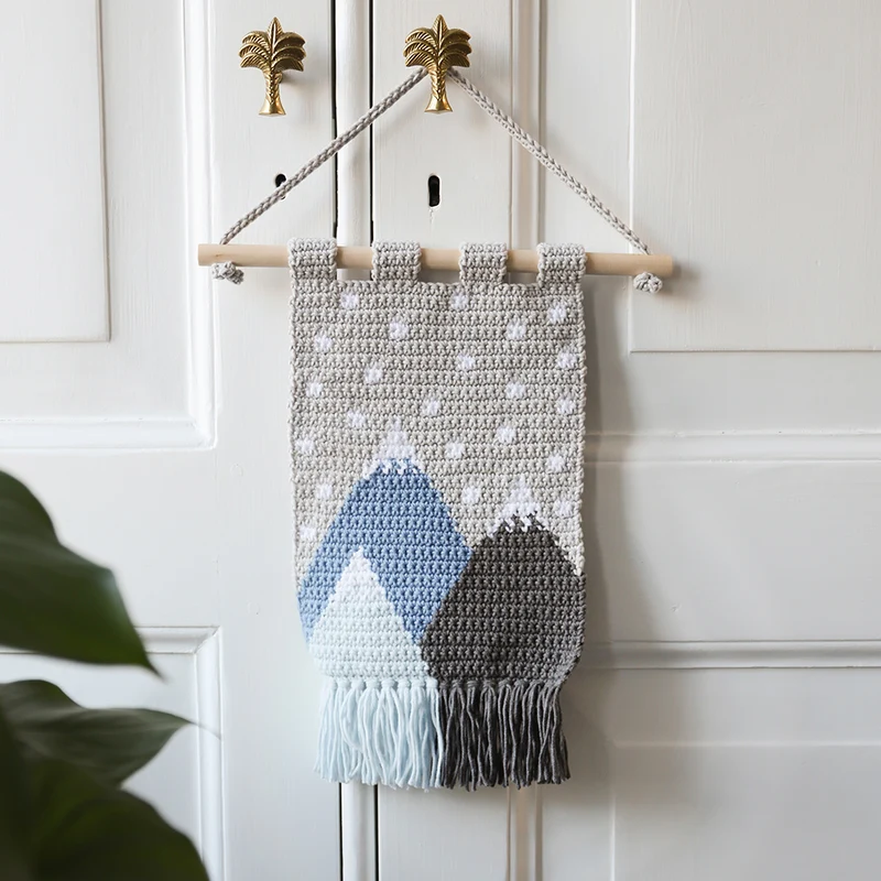 Winter-Wandbehang-Häkelpaket