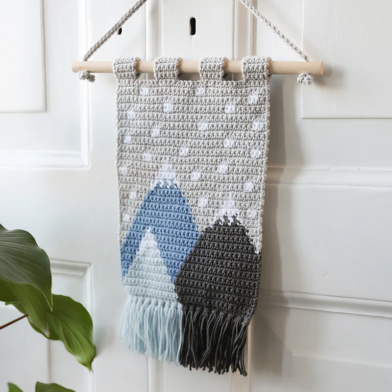 Winter-Wandbehang-Häkelpaket