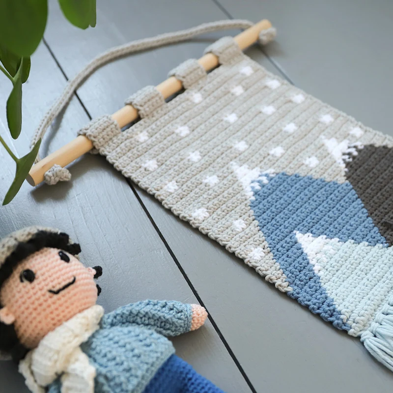 Winter-Wandbehang-Häkelpaket