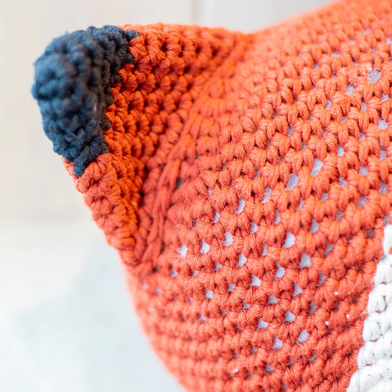Häkelpaket für eine Kuscheldecke „Fuchs“
