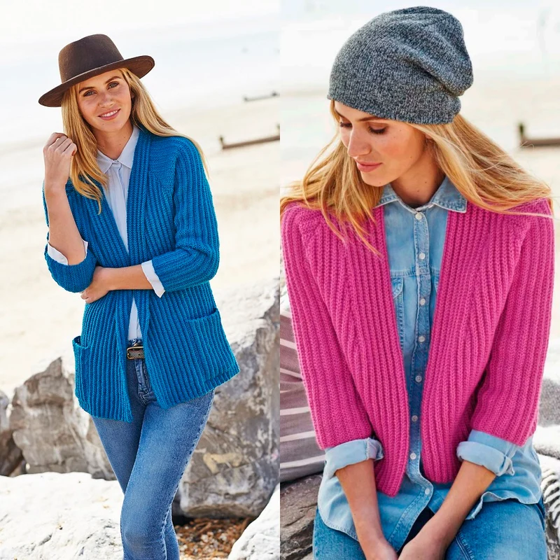 Strickanleitung Stylecraft Life DK Nr. 9195 Strickjacken