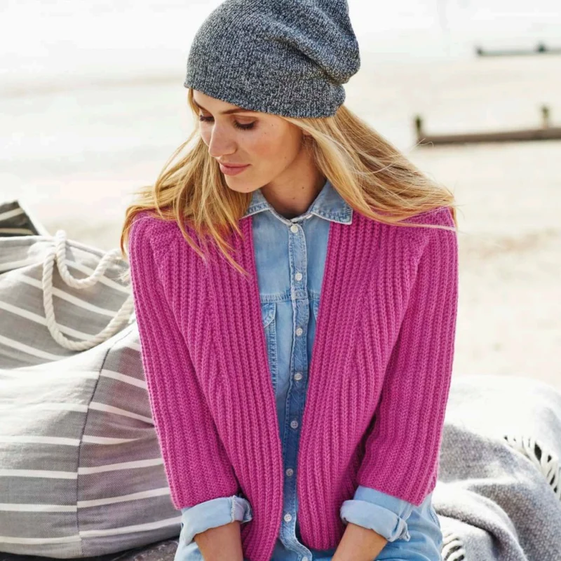 Strickanleitung Stylecraft Life DK Nr. 9195 Strickjacken