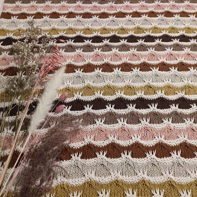 Strickanleitung „Gentle Breeze Blanket“