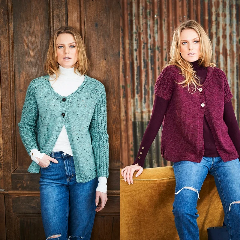 Strickanleitung Stylecraft Life DK Nr. 9656 Strickjacken