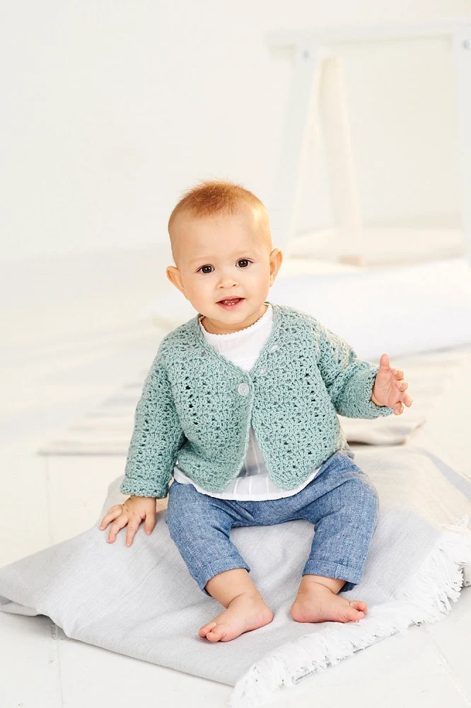 Häkelanleitung Stylecraft Bambino DK Nr. 9532 Babyjacken (digital)