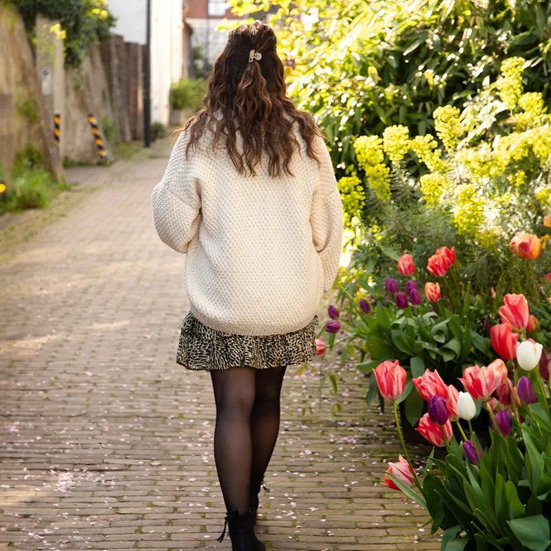 Strickpaket „Happy & Glamour“ – Basic-Jacke