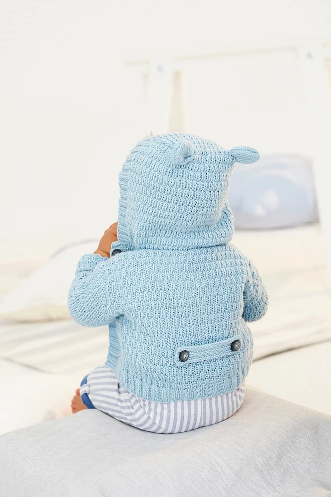 Strickanleitung Stylecraft Bambino DK Nr. 9529 Baby-Kapuzenpullis (digital)