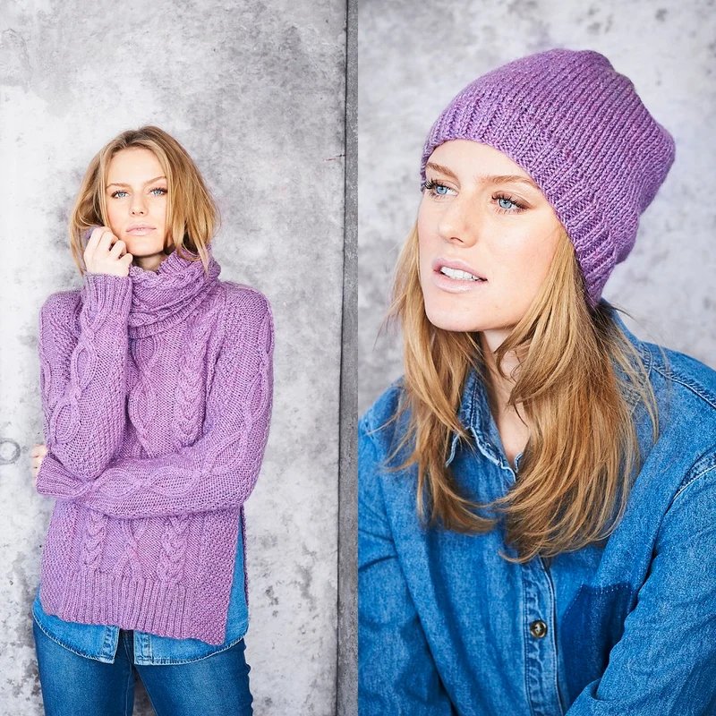Strickanleitung Stylecraft Special Aran With Wool Nr. 9661: Pullover, Rollkragenpullover und Mütze