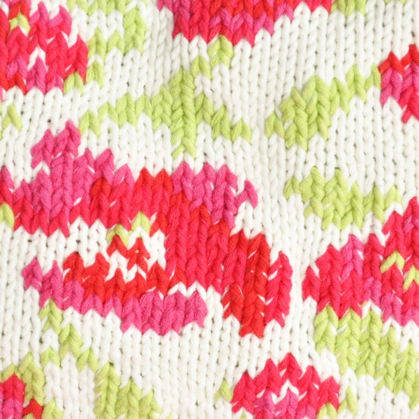 Strickanleitung für ein Rosenkissen