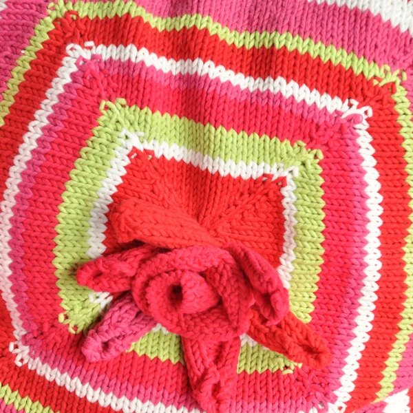 Strickanleitung für ein Rosenkissen