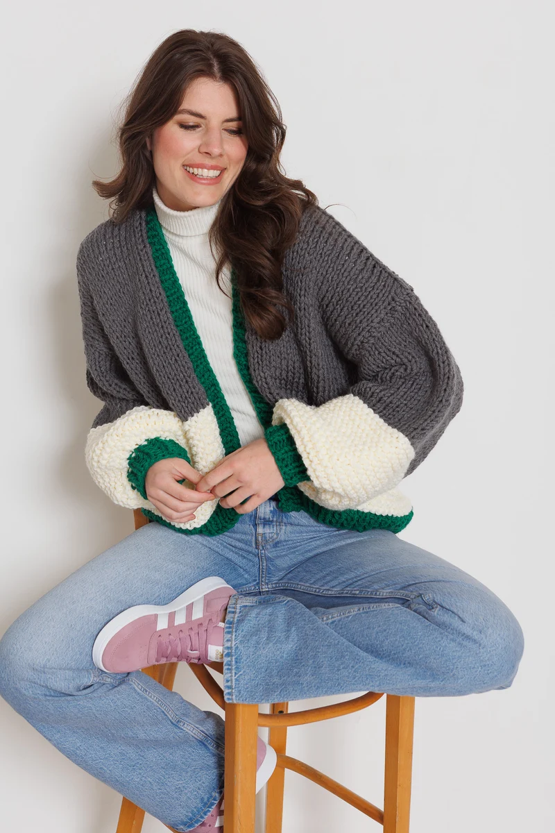 Knipmode Basis-Jacke „Chunky Amazing“ – Strickpaket