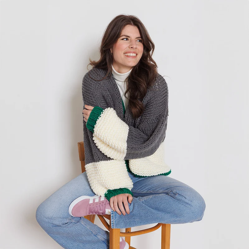 Knipmode Basis-Jacke „Chunky Amazing“ – Strickpaket