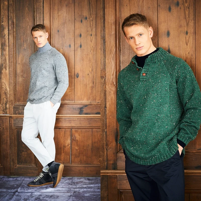 Strickanleitung Stylecraft Life DK Nr. 9653 Herrenpullover