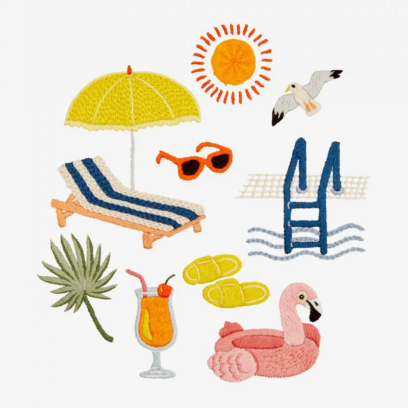 Stickanleitung „Day at the pool“ (digital)