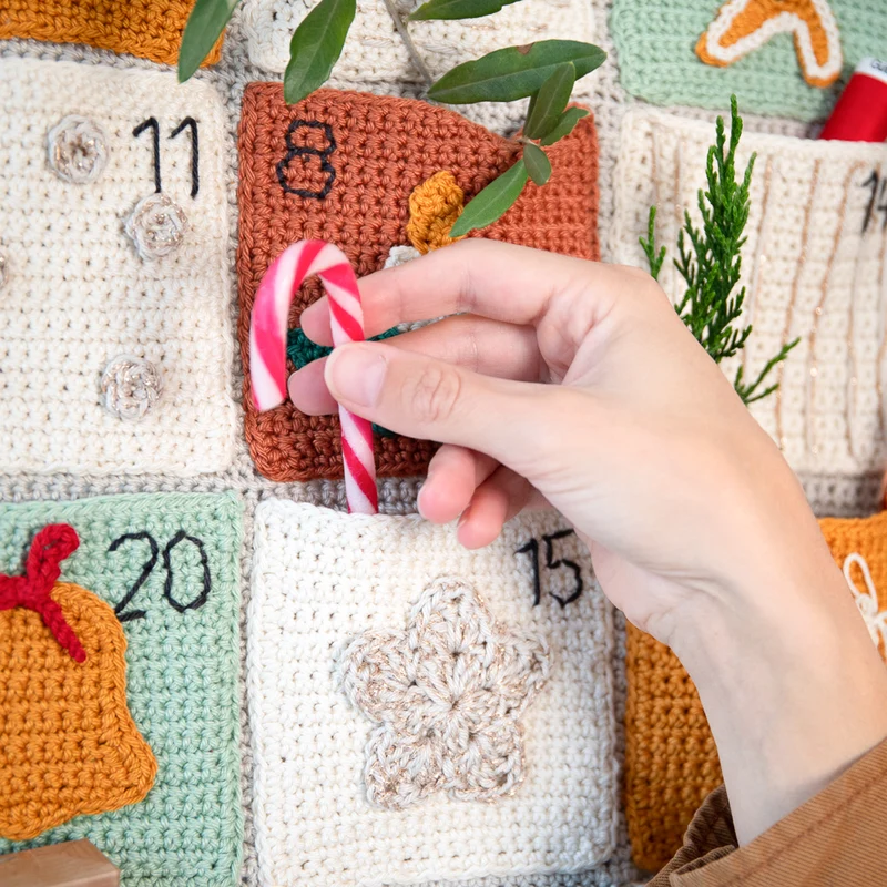 Weihnachts-Advent-Kalender-Garnpaket
