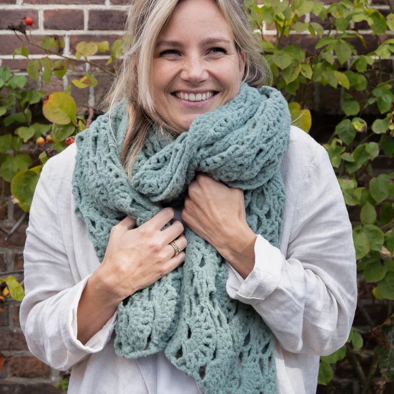 Felt-it Ajour-Schal – Häkelpaket