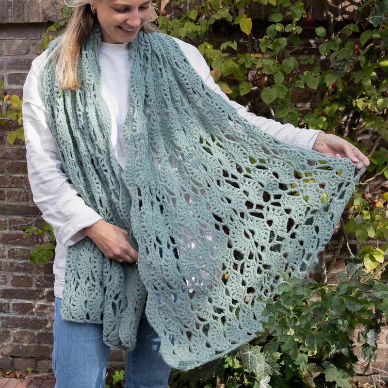 Felt-it Ajour-Schal – Häkelpaket