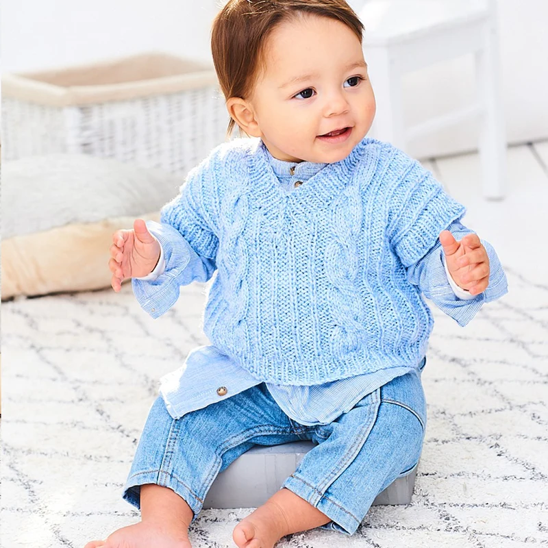 Strickanleitung: Stylecraft Sweet Dreams – Baby-Pullover & Tanktop