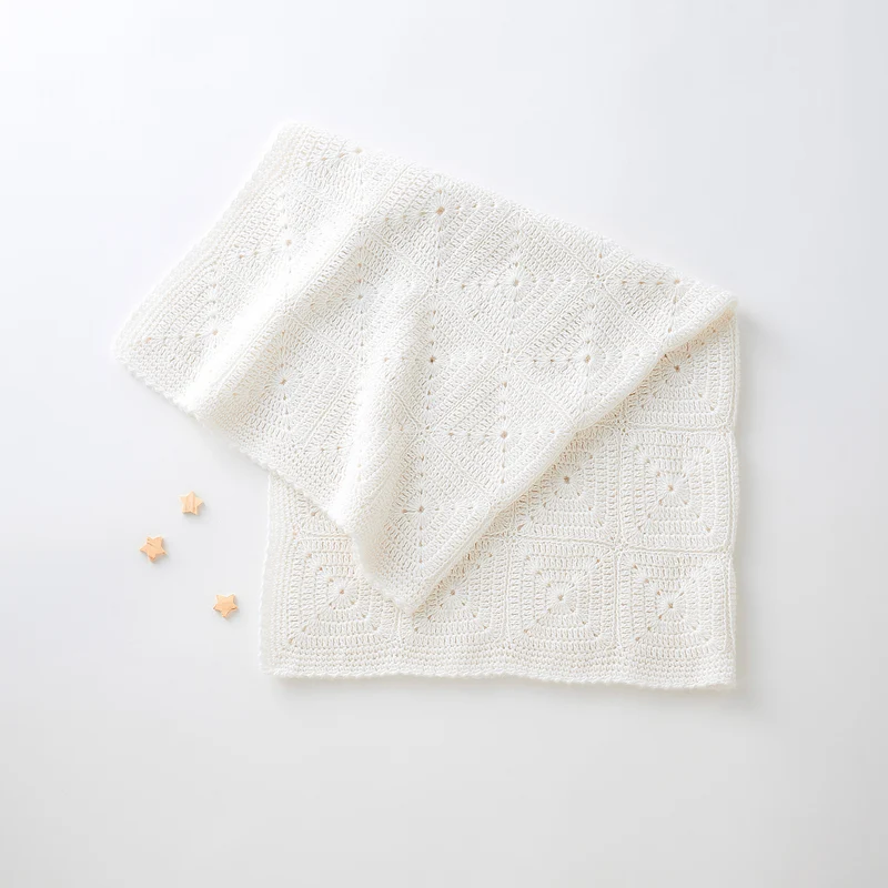 Lana Grossa Ecopuno Granny Squares Babydecke Häkelpaket – Freie Farbwahl