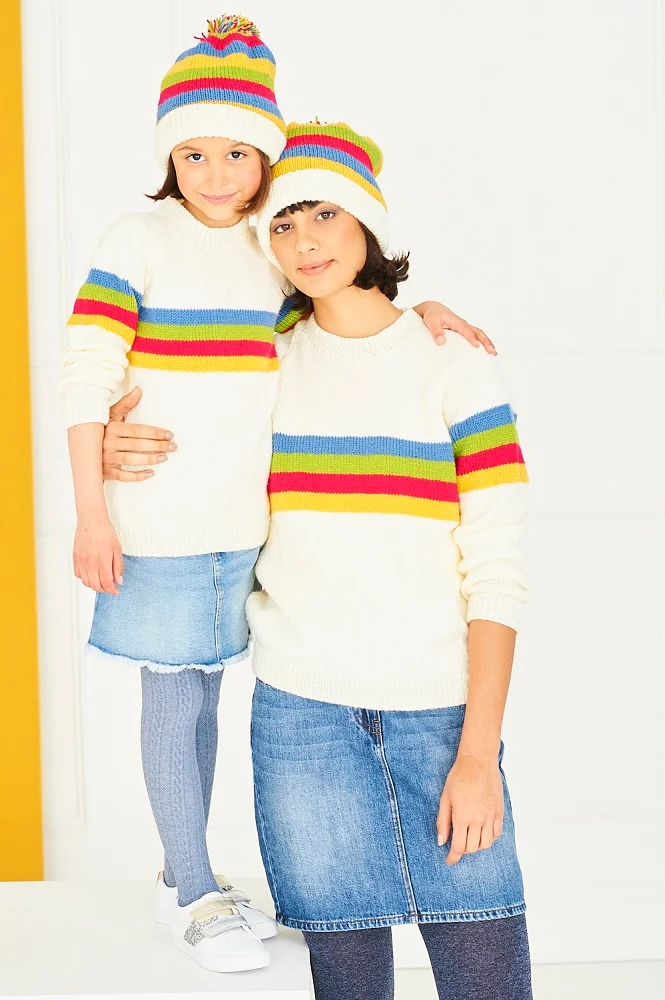 Strickanleitung Stylecraft Special DK Nr. 9762 Pullover und Mützen