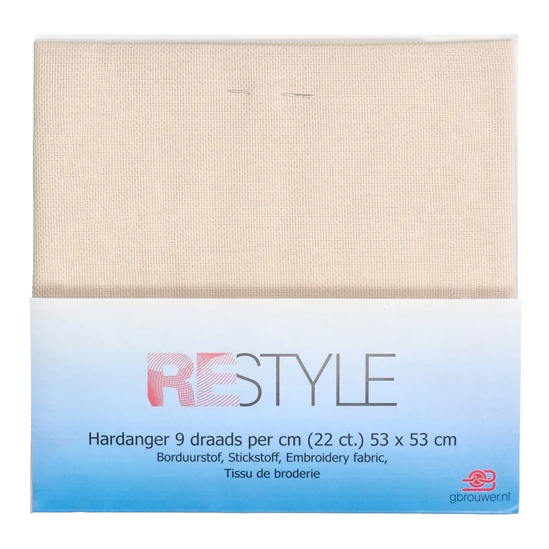 Restyle Stickstoff Hardanger, 9 Fäden pro cm (22 ct.) 087 Beige