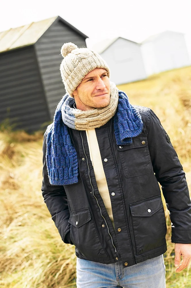 Strickanleitung Stylecraft Highland Heathers Aran Nr. 9878 Herrenmützen und -schals (digital)