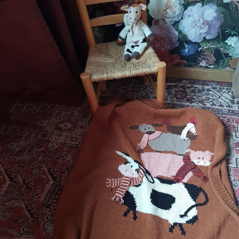 Strickanleitung „Babydecke auf dem Bauernhof“ (digital)