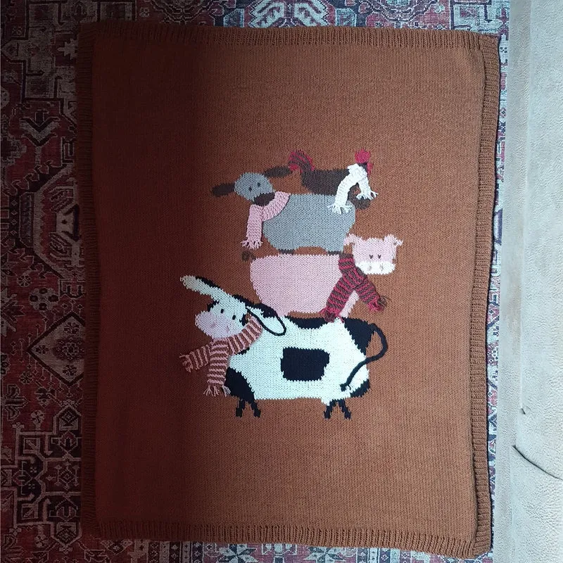 Strickanleitung „Babydecke auf dem Bauernhof“ (digital)