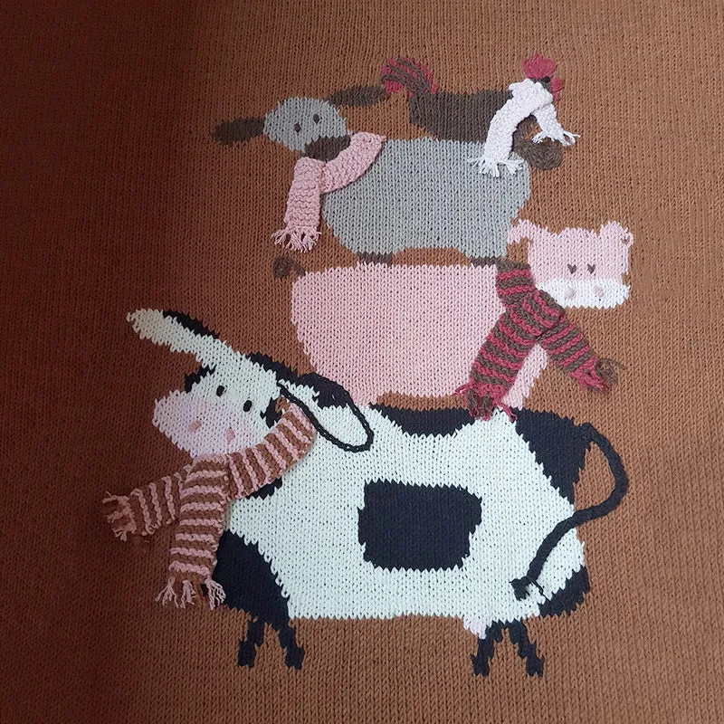 Strickanleitung „Babydecke auf dem Bauernhof“ (digital)