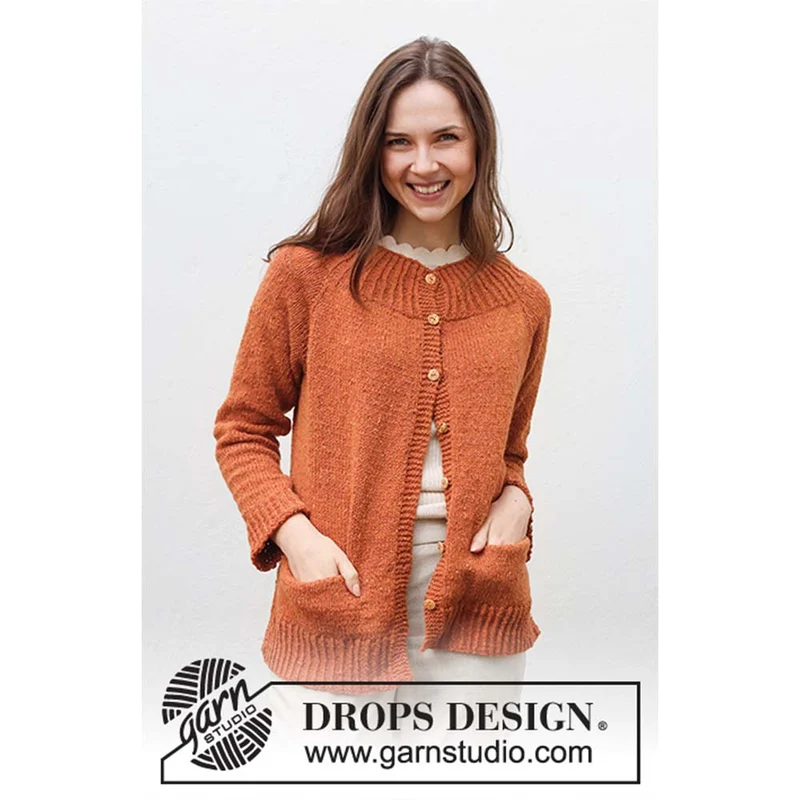 Strickanleitung „DROPS Soft Tweed Jacke“ (digital)