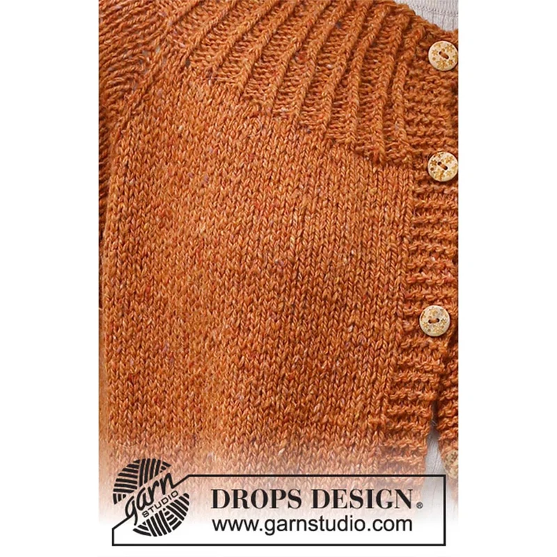 Strickanleitung „DROPS Soft Tweed Jacke“ (digital)