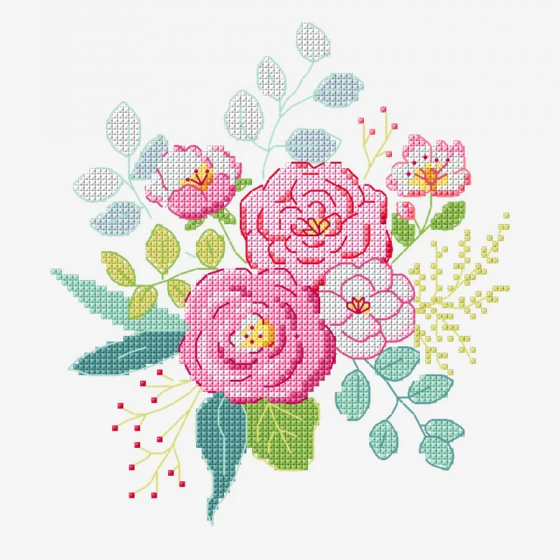 Stickanleitung „Rosenstrauß“ (digital)