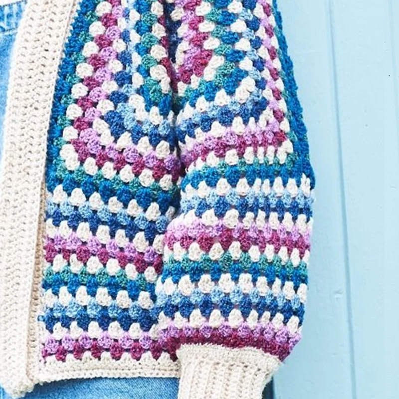Häkelanleitung für „Granny Hexagon“-Strickjacken (digital)