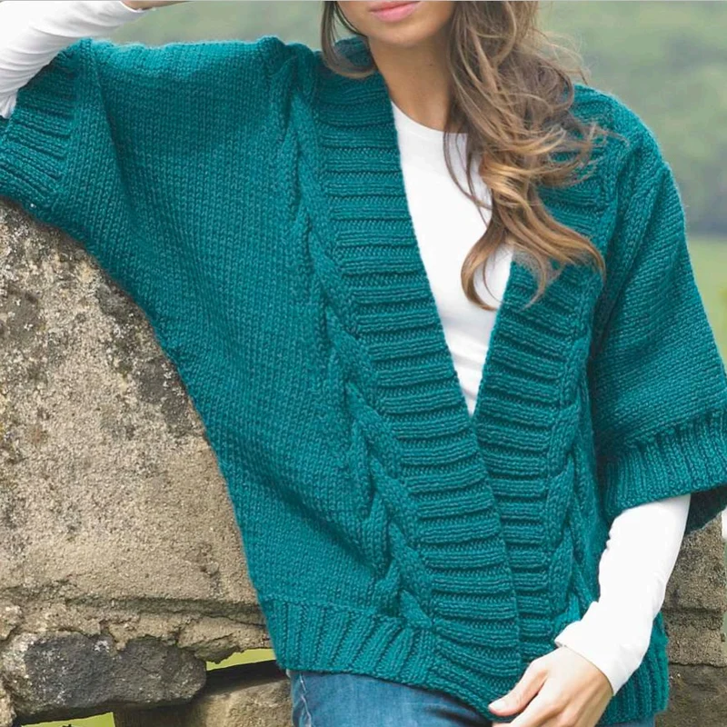 Strickanleitung Stylecraft Special Chunky Nr. 9077 Kimono