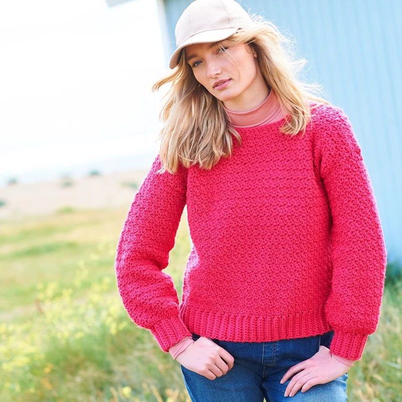 Häkelanleitung „Special DK Moss Stitch Jumpers“ (digital)
