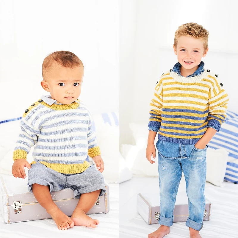 Strickanleitung Stylecraft Bambino DK Nr. 9603 Jungenpullover (digital)