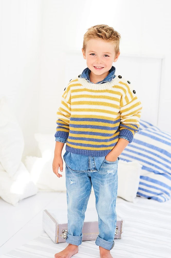 Strickanleitung Stylecraft Bambino DK Nr. 9603 Jungenpullover (digital)