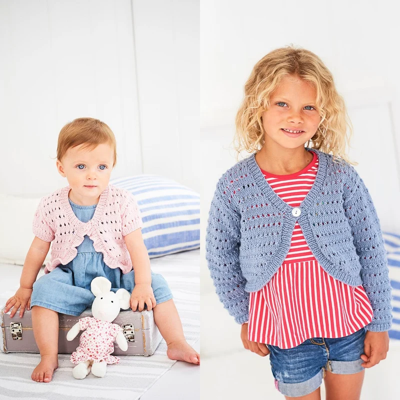 Strickanleitung Stylecraft Bambino DK Nr. 9604 Boleros für Mädchen (digital)