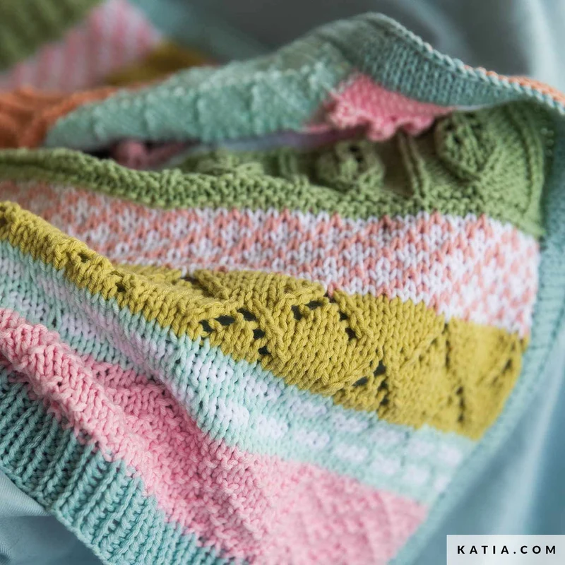 Strickanleitung „Les petites choses“ KAL Babydecke (digital)
