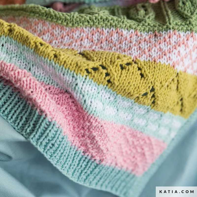 Strickanleitung „Les petites choses“ KAL Babydecke (digital)