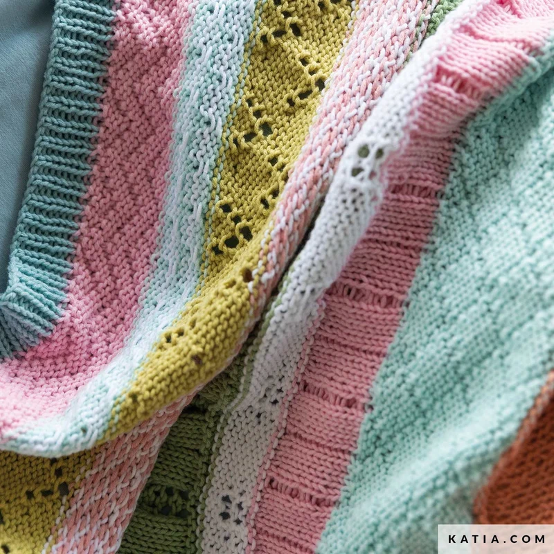 Strickanleitung „Les petites choses“ KAL Babydecke (digital)