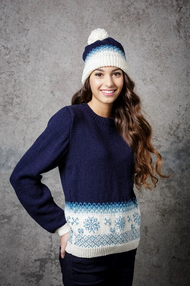 Strickanleitung Stylecraft Special DK Nr. 9308: Pullover und Mütze