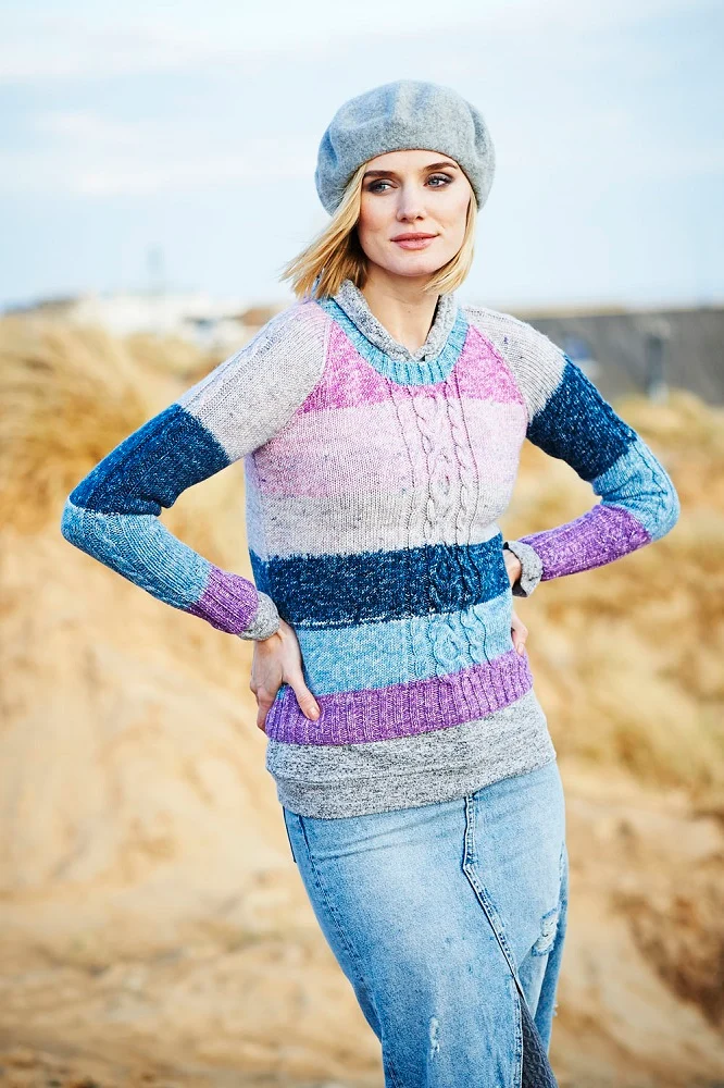 Strickanleitung Stylecraft Batik Swirl DK Nr. 9536: Jacke, Pullover und Rollkragenpullover