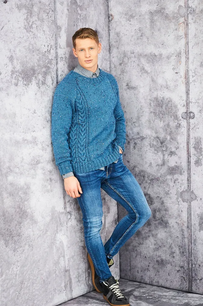 Strickanleitung Stylecraft Special Aran With Wool Nr. 9658 Herrenpullover
