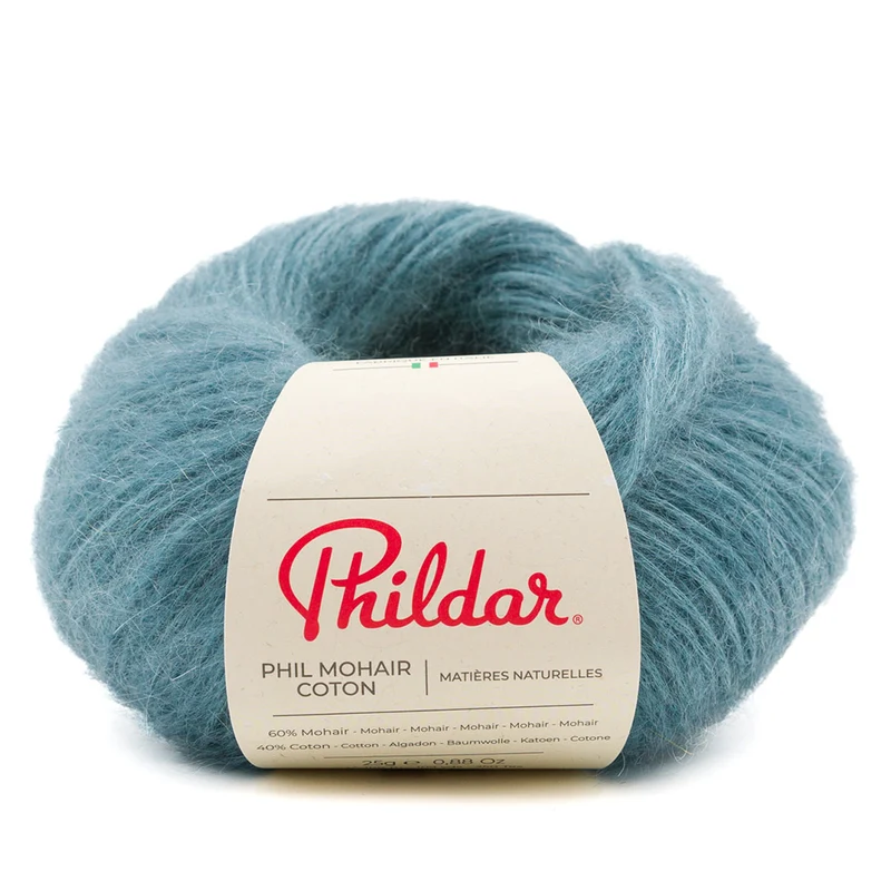 Phildar Phil Mohair Coton 2089 Seegrün