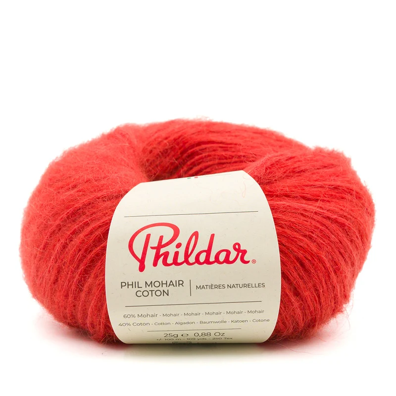 Phildar Phil Mohair Coton 2029 Blutorange